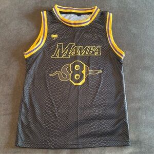 Youth Kobe Bryant Black Mamba 8&24 Lakers Basketball Jersey size M/L